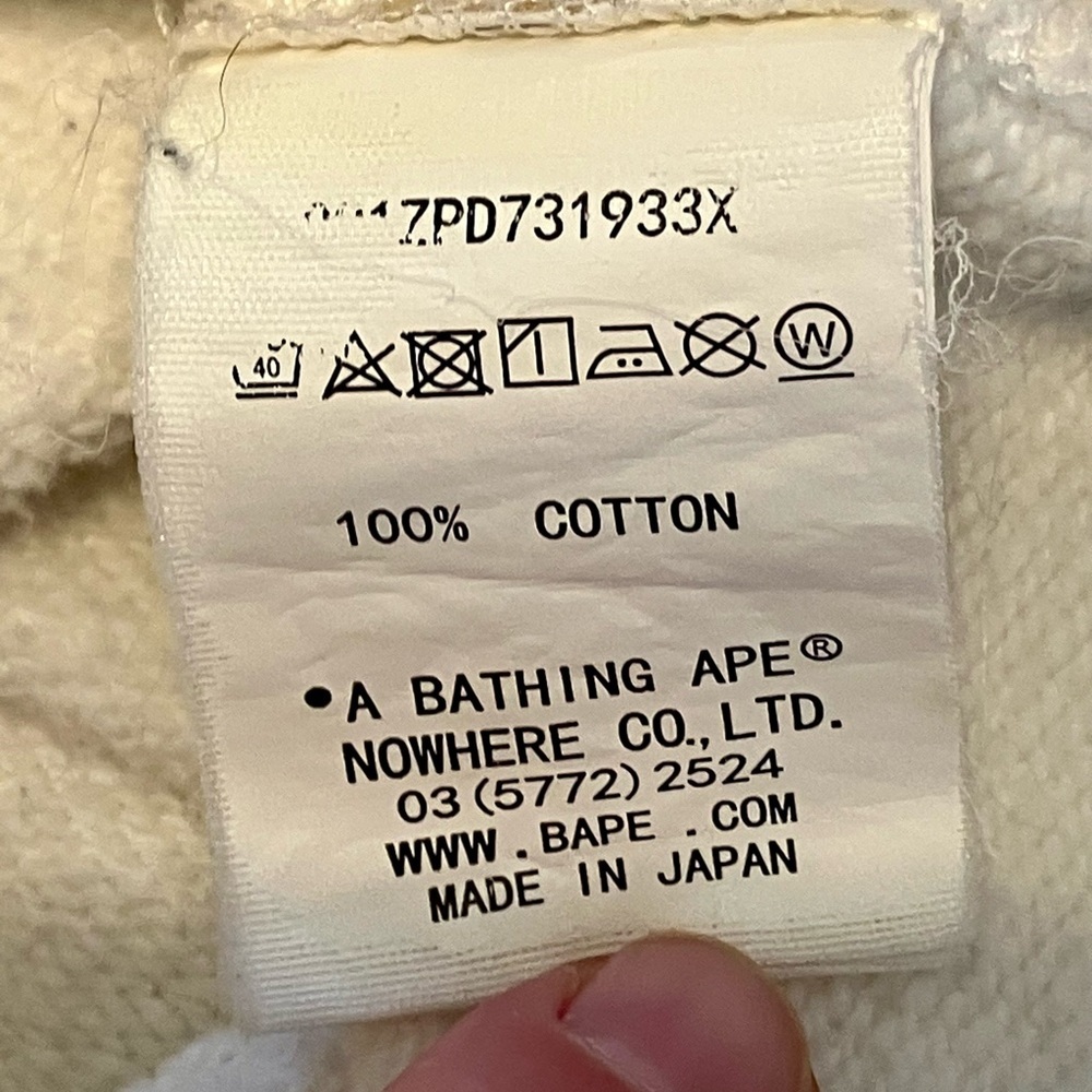 A BATHING APE PARIS FRANCE STORE OPENING CAMO HEAD SWEATSHIRT SIZE M L/E BAPE - Picture 7 of 8